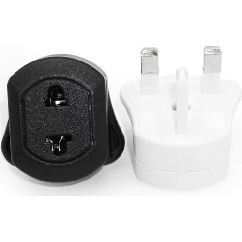 New Copper CE US EU to UK Fused Plug Adapter Worldwide Travel Plug 13A Singapore Power Charger Convert Plug White Black Type G