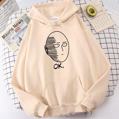 New Warm Brand Men Hoodie One Punch Man Saitama Speechless Printed Streetwear Comfortable Casual MenS Hoodies Plus Size Hoody