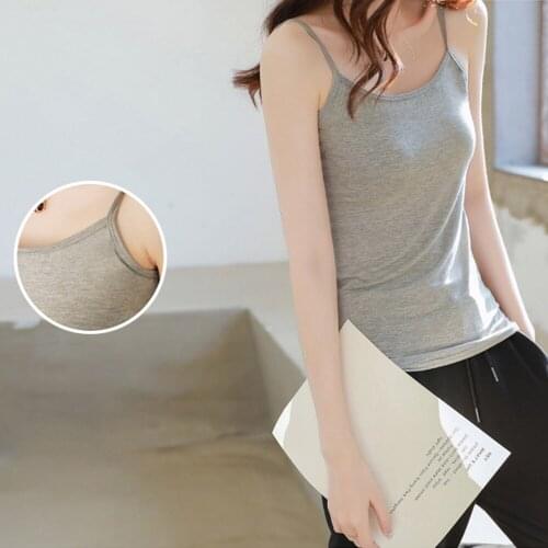 New Summer Women Camisole Tank Top Modal Soft Spaghetti Straps Tanks Solid Comfortable Woman Tops Plus Size M L XL 2XL