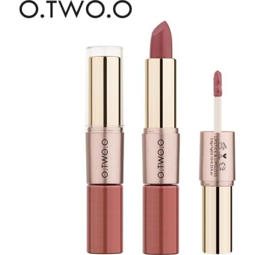 O.TWO.O Official Products Lips Makeup Lipstick Lip Gloss Long Lasting Moisture Cosmetic Lipstick Red Matte Lipstick Waterproof