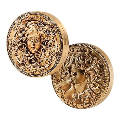 SUSISU Lucky Coin Goddess Nine Colors Eye Shadow Plate Sequins Glitter Matte