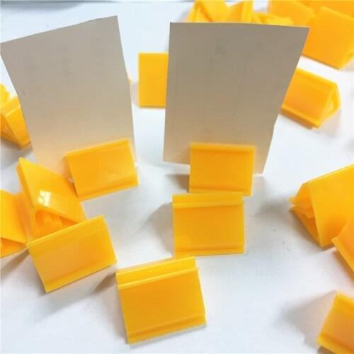 20PCS Yellow Plastic Card Base for Board Games Children Cards Stand Game Accessories