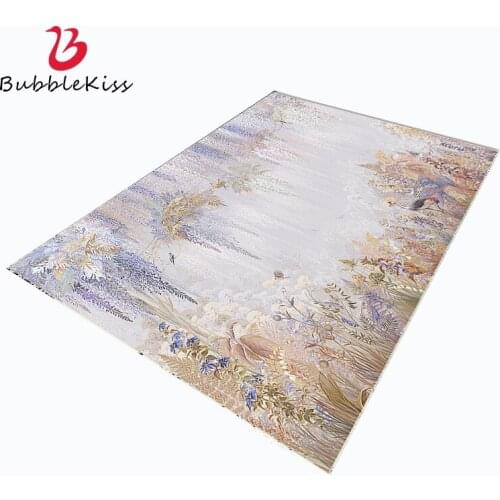 Bubble Kiss Modern Carpets For Living Room Bedroom Decor Carpet Pastoral Wind Cute Printed Bedside Rug Non-Slip Kids Room Rug