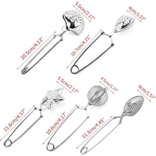 Line Handle Tea Strainer Tea Ball Bulk Filter Stainless Steel Tea Drip Seasoning Infuser Drinkware Supplies Home Kitchen