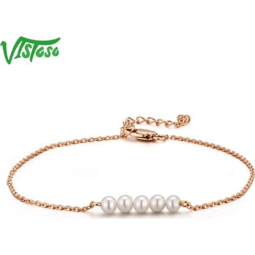 Золотые браслеты VISTOSO China At AliExpress