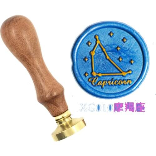 Star zodiac signs wax seal copper brass stamp wood handle,DIY Scrapbooking Hydrangea copper head,Vintage spoon high quality10
