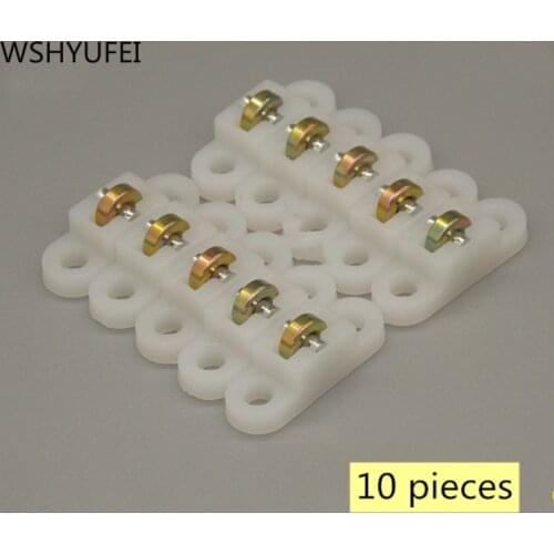 WSHYUFEI Bearing pulley drawer nylon pulley positioning pulley tiepigui roller wheel sliding door furniture Hardware 10pcs/lot