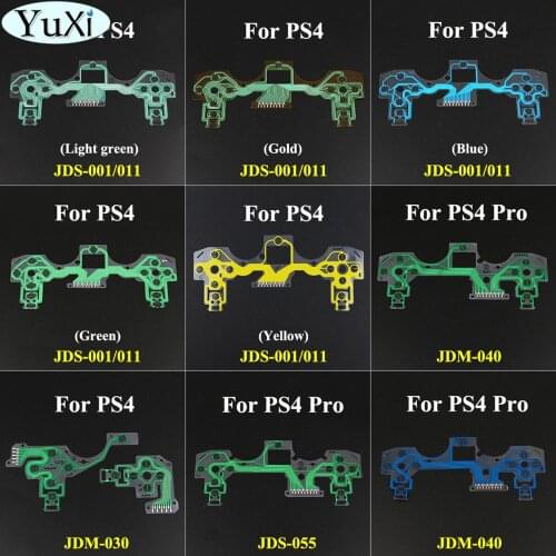 YuXi For PS4 Pro controller conductive film flex cable for Dualshock 4 joystick repair part JDM-011 JDM-030 JDM-040 JDS-055