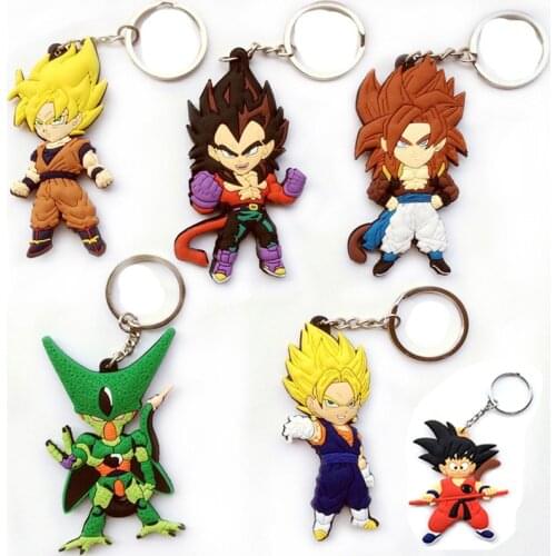 1 piece Anime Keychain Action Figures KeyRing Car Backpack PVC Keychain Cute Animals Characters keychain Decoration Toys For Kid