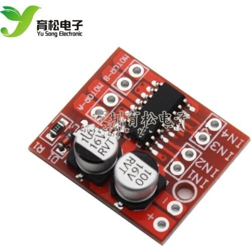2-channel DC motor drive module forward and reverse PWM speed regulation, double H-bridge stepper motor mini