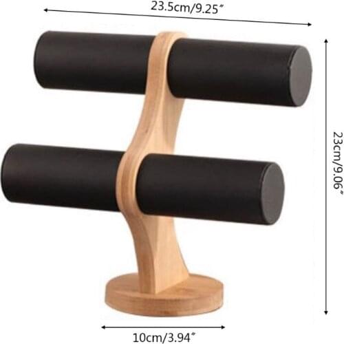 2 Tier Bracelet Show Stand Holder Jewelry Showcase Necklace Display Storage Watch Bangle Organizer