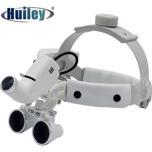 3.5X Surgical Loupes Helmet Magnifier Dental Loupe Surgeon Operation Medical Enlarger Clinical Surgical Magnifier with LED Light
