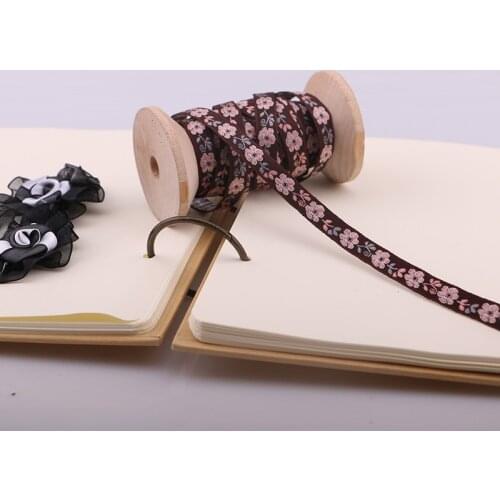 4YARD 1CM National lace embroidery ribbon weaving stage accessories accessories DIY apparel accessories