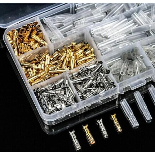 400 Pcs Motorcycle Wiring Bullet Connectors Brass Metal 3.9 mm Electrical Wires Wiring Harness Bullet Connectors For Car Truck