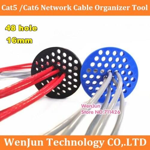 48 holes Network module network cable lines comb machine Wire Arrangement tidy tools for computer room / Home
