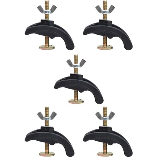 5Pcs CNC Engraving Machine Accessories T-Slot Working Table Arcuate Press Plate Clamp Fixture Home Replaceable Woodworking Parts