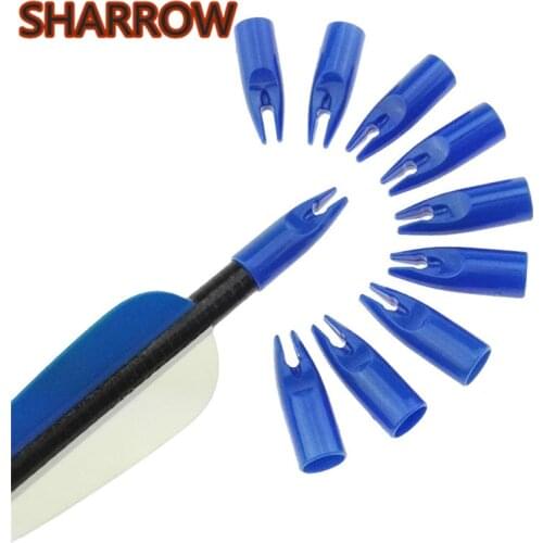50Pcs Archery Arrow Nock Plastic Nock Pin Colorful Plastic nock Arrow Tail Fit 8mm Arrow Shaft For Outdoor Shooting Accessories