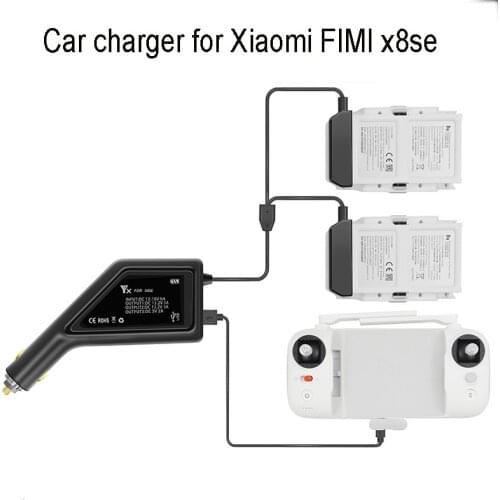 Outdoor Fast Car Charger for FIMI X8 SE Drone Battery Controller Car Connector USB Port Charging Adapter for Xiaomi FIMI X8 SE