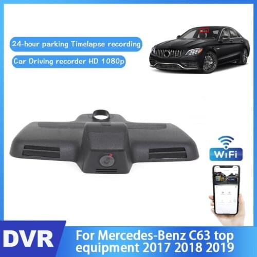 24H Car DVR Wifi Camera Full HD 1080P For Mercedes-Benz C63 top equipment 2017 2018 2019 Car Dash Cam Video Recorder Original