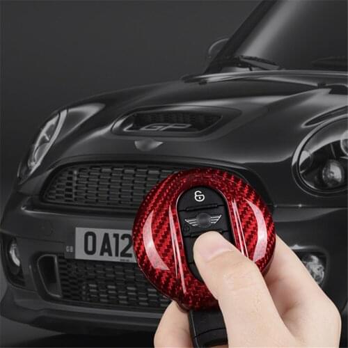 Carbon Fiber ABS Car Key Case For BMW Mini Car Key Shell High Quality