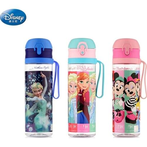 Girls princess Frozen Elsa anna water bottle disney boys Mickey Mouse cars water student outdoor cartoon cup kids drink cup