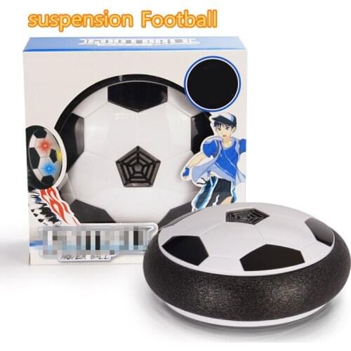 Children Suspension Football Electric LED Flash Sports Gliding Air Cushion Anti-collision Toy Indoor Parent-child InteractivGift