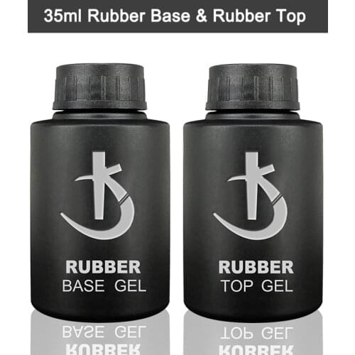 KODI 35ml Nail Rubber Base Coat y Top Coat Gel Varnishes for Nails Semipermanent uv Gel Polish Nail Art Primer Hybrid Gellak New
