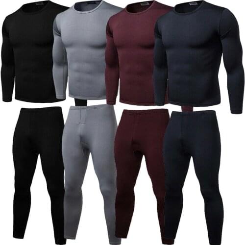 Men Thermal Underwear Set Male Thermo Clothes Long Johns Sets Thermal Tights Winter Long Compression Underwear Quick Dry