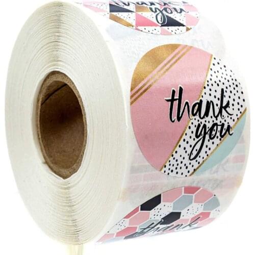 50-500pcs thank you stickers Company Giveaway stickers Wedding Decorative Stickers Box Tag Sticker for Package