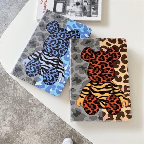 Leopard Violent bear Soft Tablet Beschermhoes Voor Ipad Air 4 Ipad Pro 2020 Cover ipad mini 5 case ipad case 7th generation