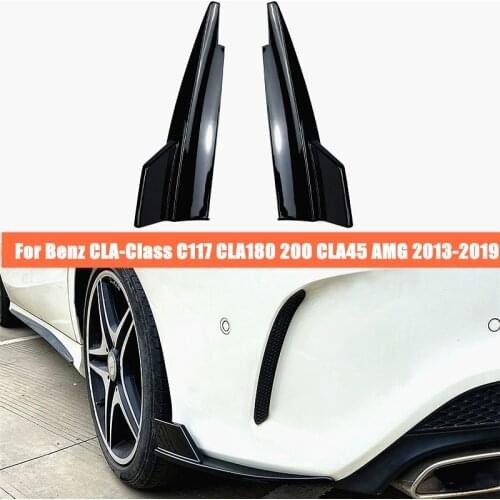 For Mercedes-Benz CLA-Class C117 CLA180 200 CLA45 2013-2019 AMG Rear Bumper Spoiler Modification Spoiler Protector Sticker Cover
