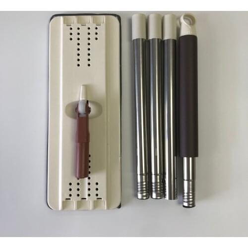 Flat Mop for Wash Floor with Bucket Replacement Head Squeeze Cleaning Help Lights Lightning Offers Practical Home Dry Windows