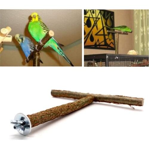 Parrots Bird Stand Bar Parrot Bite Chew Toys Swing Pet Rest Play Toy Supplies