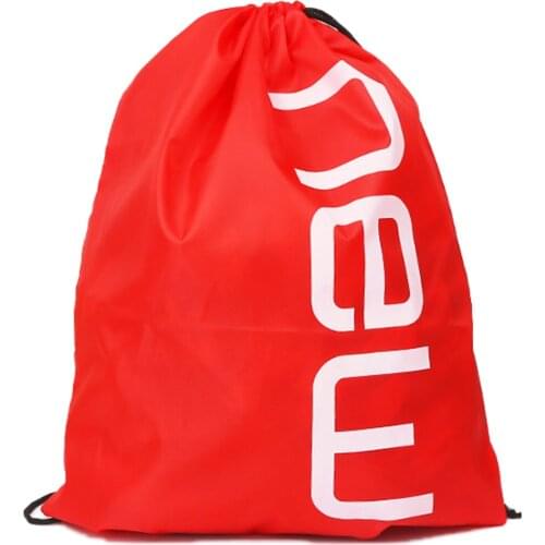 Unisex Casual Outdoor Sports Drawstring Bag Letter Printed Large Capacity Storage Lightweight Wild Backpack Drawstring Bag