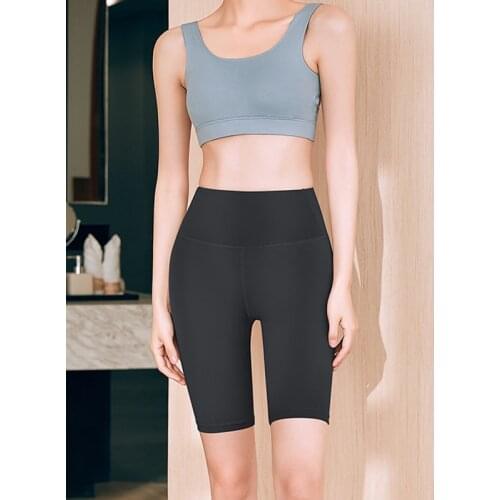 Shorts women slimming leisure high waist fashion summer five-point slim high waist tight-fitting fitness pants