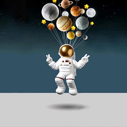 Modern Space Poster Wall Posters For Living Room Astronaut Universe Planet Night Star Canvas Painting Cuadros For Baby Kids Room