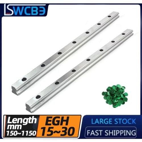 High-precision linear low-group guide rail slider slide rail linear rail,1PC/2PCS EGH15/20/25/30 guide rail 150-1150mm