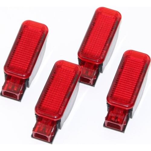 4Pcs OEM Car Door Panel Interior Red Warning Light For A7 A8 Q3 Q5 Q7 TT A3 S3 A6 S6 A4 S4 RS3 RS4 A7 RS7 8KD 947 411 8KD947411