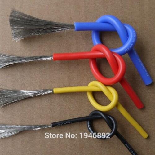 50 meters (164ft) 20AWG Flexible Rubber Silicone Wire Tinned copper line DIY Electronic cable 10 colors to choose from