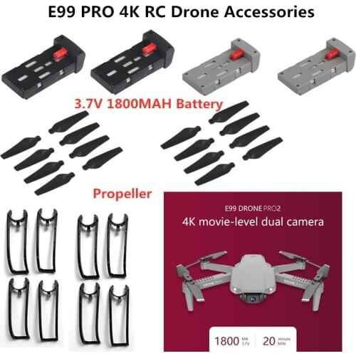 3.7V 1800mAh battery for E99 PRO 2 4K Dual Camera RC Drone Accessories E99pro E99 PRO RC Drone Battery Spare parts E99Pro Blades
