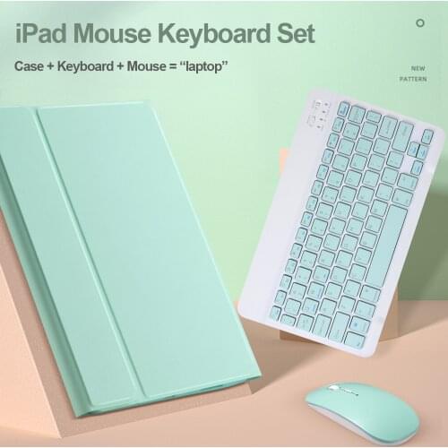Wireless Keyboard Mouse Case For iPad Air 4 3 2020 2019 10.2 iPad 8 5th 6th Pro 9.7 Air 2 3 Cover Pro 12.9 Mini 4 5 Smart Case