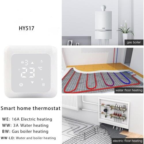 Digital Smart Room Thermostat Weekly Programmable Electric Water Gas Boiler Heating Thermostats