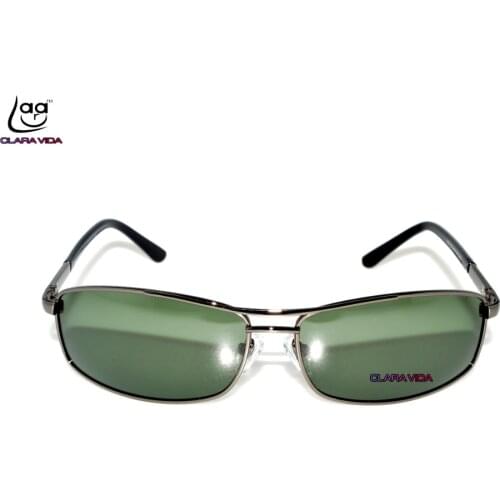= CLARA VIDA = Designer Double Bridge Cool Mens equipment Polarized Sunglasses Tac Enhanced Polarized Polarised Uv Sun glasses