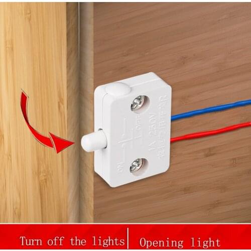 CXFG Wardrobe Wwitch Automatic Reset Normally Open Switch Household Cabinet Door Control Switch 2/5PC Multi-function Switch