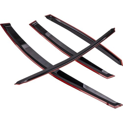 For Hyundai Accent Sedan 2012-2017 4x Window Visor Sun Rain Guard Vent Deflector