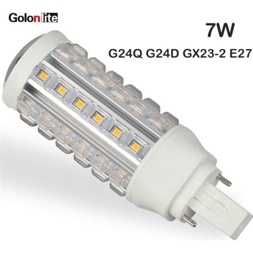 Golonlite g24d G24Q led PL corn lamp 360 degree 11W 9W 7W 5W G24d-3 led G24q-3 E26 B22 base led PLC lamp replace 18W 13W CFL CE
