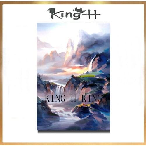 Artist hand-painted quality snow scenery high quality oil painting on the canvas particularly lonely abstract decorative home