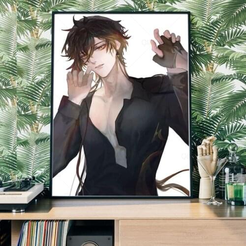 Genshin Impact Game Poster DadaliaAnime Posters Canvas PaGenshin Impact Gainting Wall Art Picture Photos for Children Room Decor