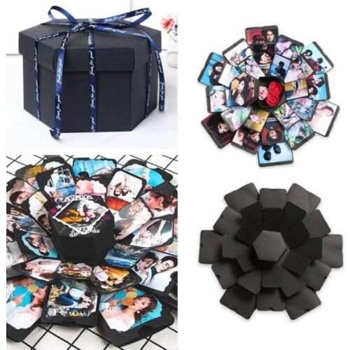 Creative Surprise Explosion Box DIY Memory Scrapbook Photo Album For Valentines Anniversary Wedding Gift