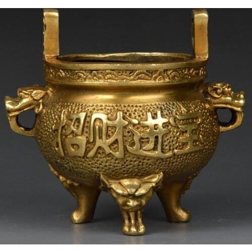 Small size, censer, pure copper incense burner, Buddha activities, arts and crafts, Home Furnishing Ornaments, Feng Shui